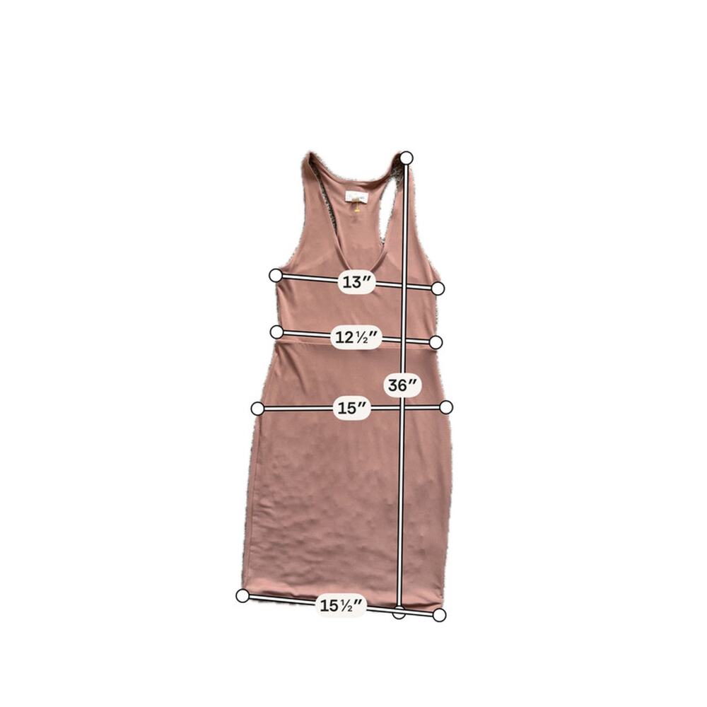 Open Edit tan racerback dress euc xs 1848 - Picture 4 of 5